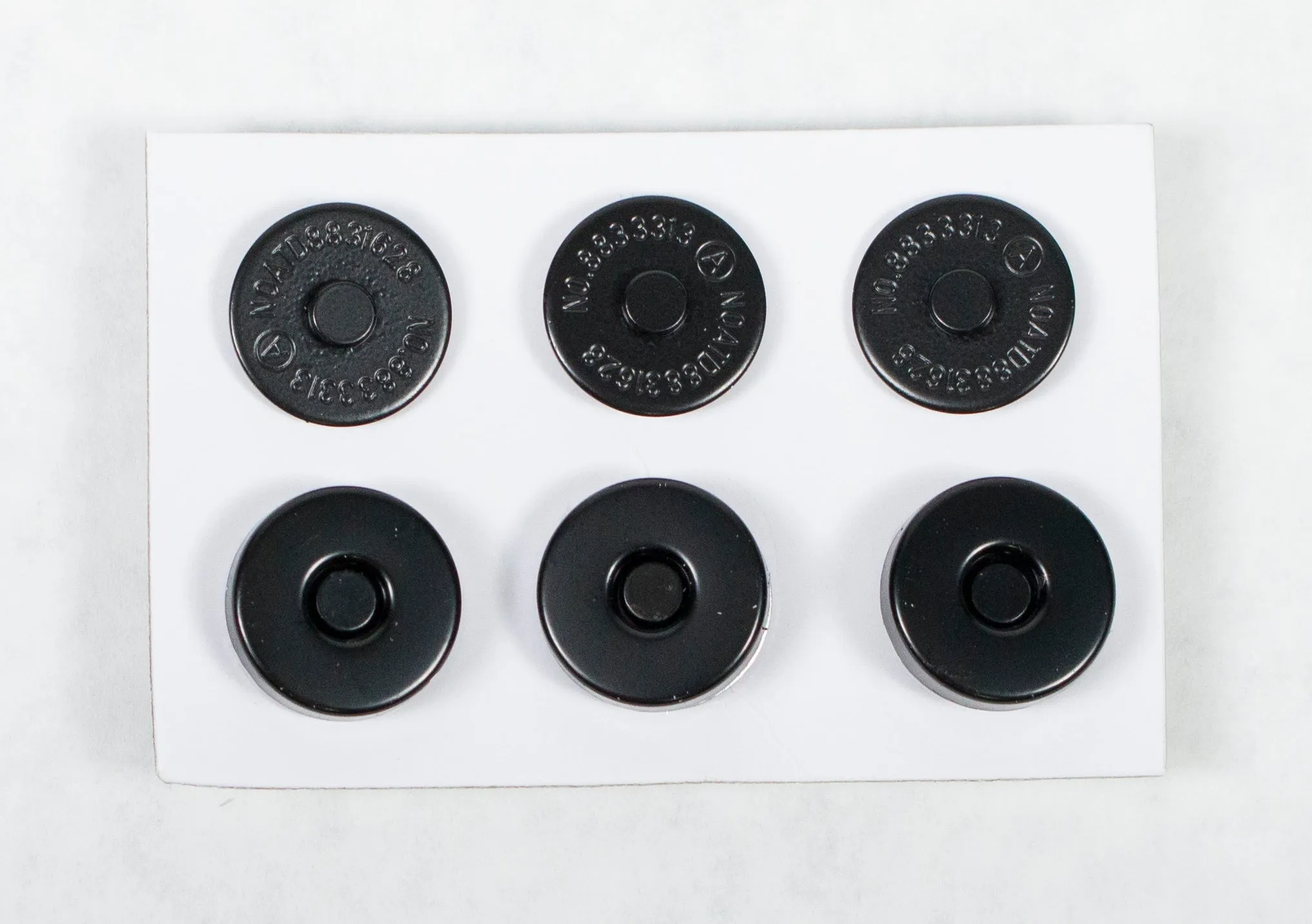 Mini Magnetic Snaps, Black