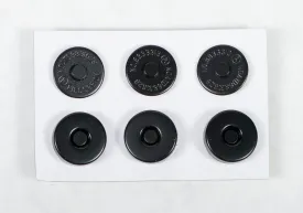 Mini Magnetic Snaps, Black