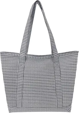 Nylon Tote Bag for Women Large Capacity Shoulder Bag Top Handle Handbag with Zipper for Work College Travel Daily