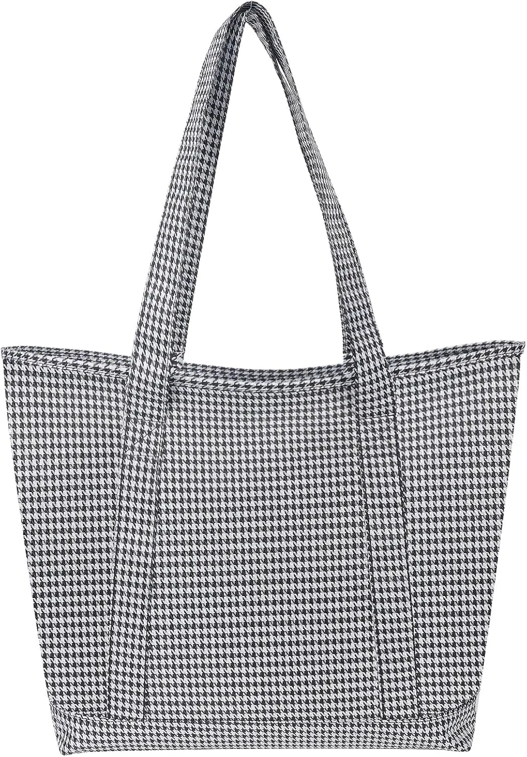 Nylon Tote Bag for Women Large Capacity Shoulder Bag Top Handle Handbag with Zipper for Work College Travel Daily