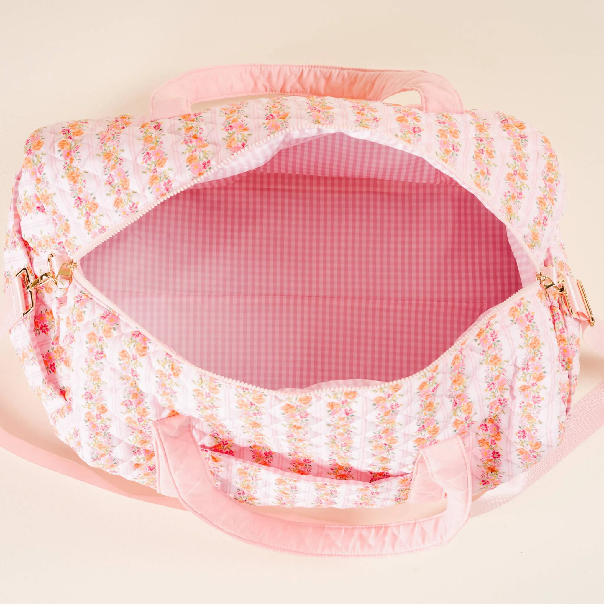 On-the-Go Quilted Weekender Bag-Petal Parade Pink