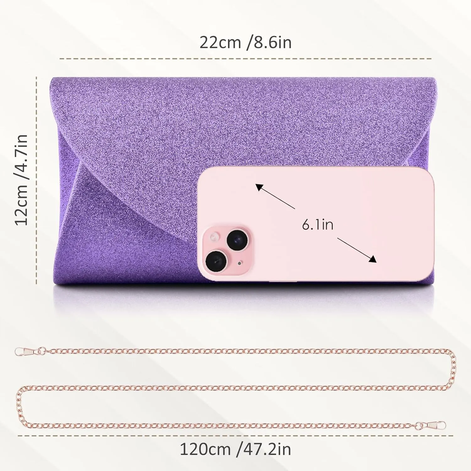 PACETAP Clutch Purses for Women, Handbags with Chain for Women Formal, Evening Bag for Wedding Party Cocktail Prom Dinner