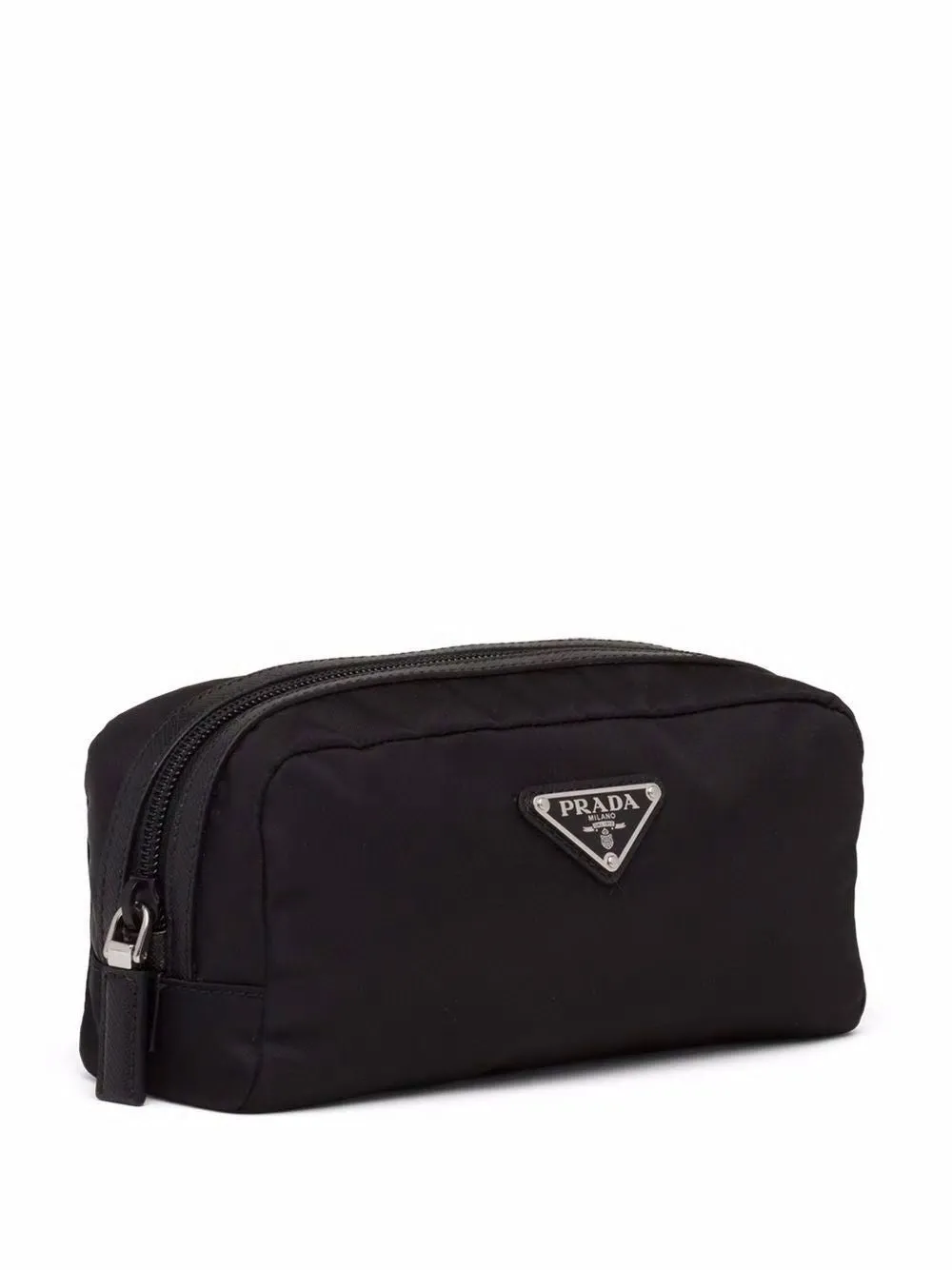 PRADA LOGO PATCH TOILETRY BAG
