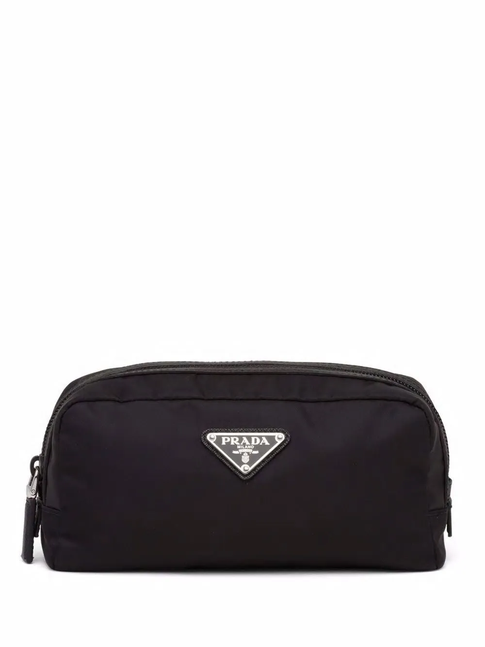 PRADA LOGO PATCH TOILETRY BAG