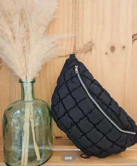 Quilted Crossbody Bag Black