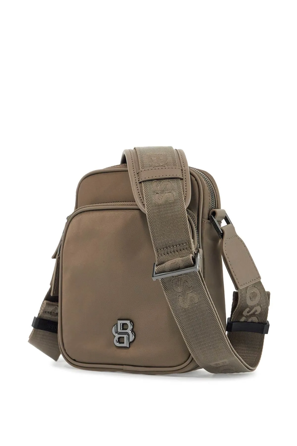 Recycled Pattern Crossbody Messenger Bag