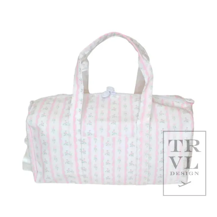 Ribbon Floral Weekender Duffle Bag
