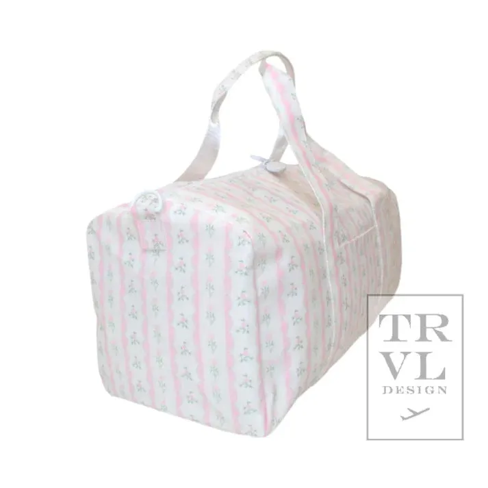 Ribbon Floral Weekender Duffle Bag
