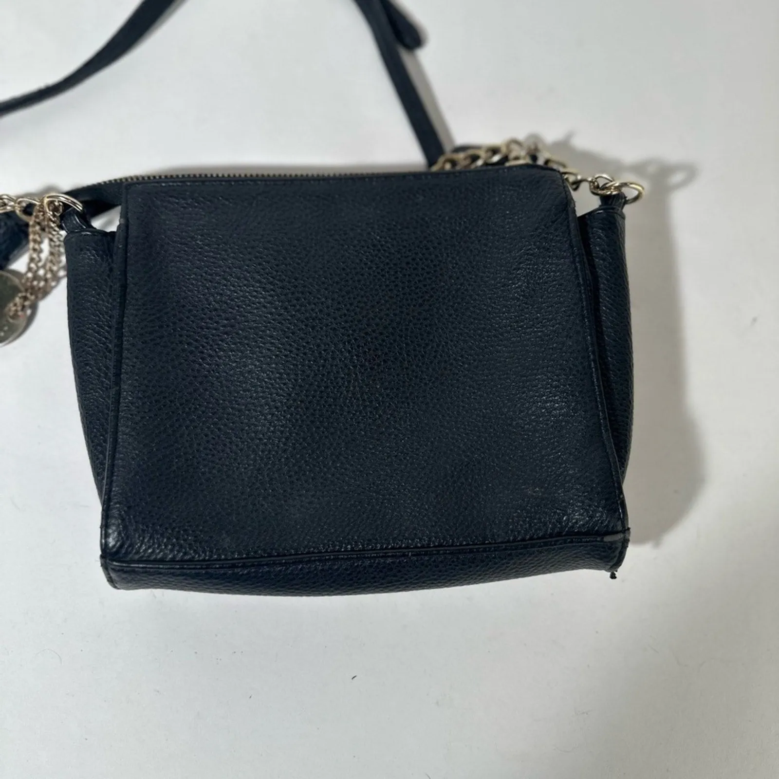 Steve Madden Black Quilted Crossbody with Chain Strap