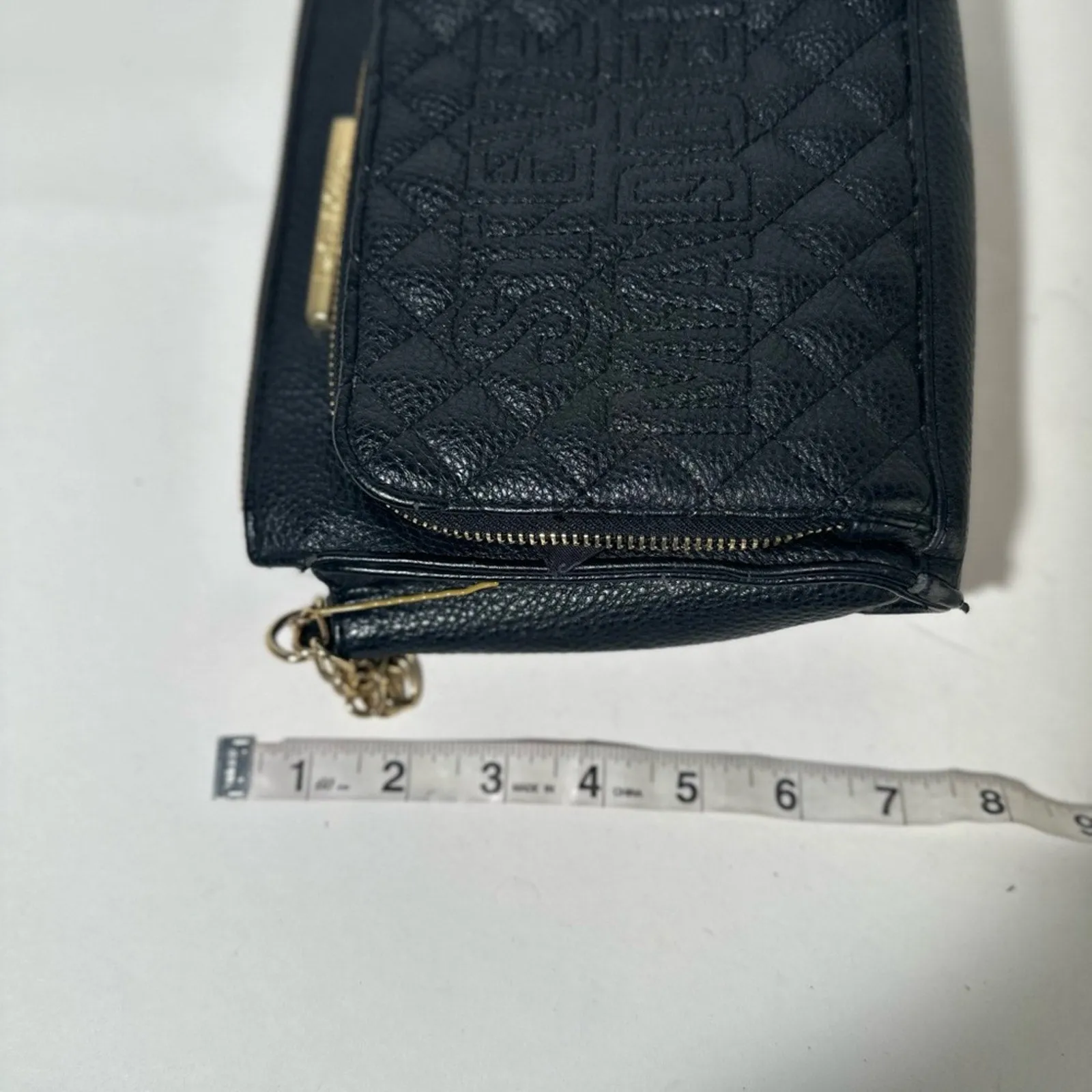 Steve Madden Black Quilted Crossbody with Chain Strap