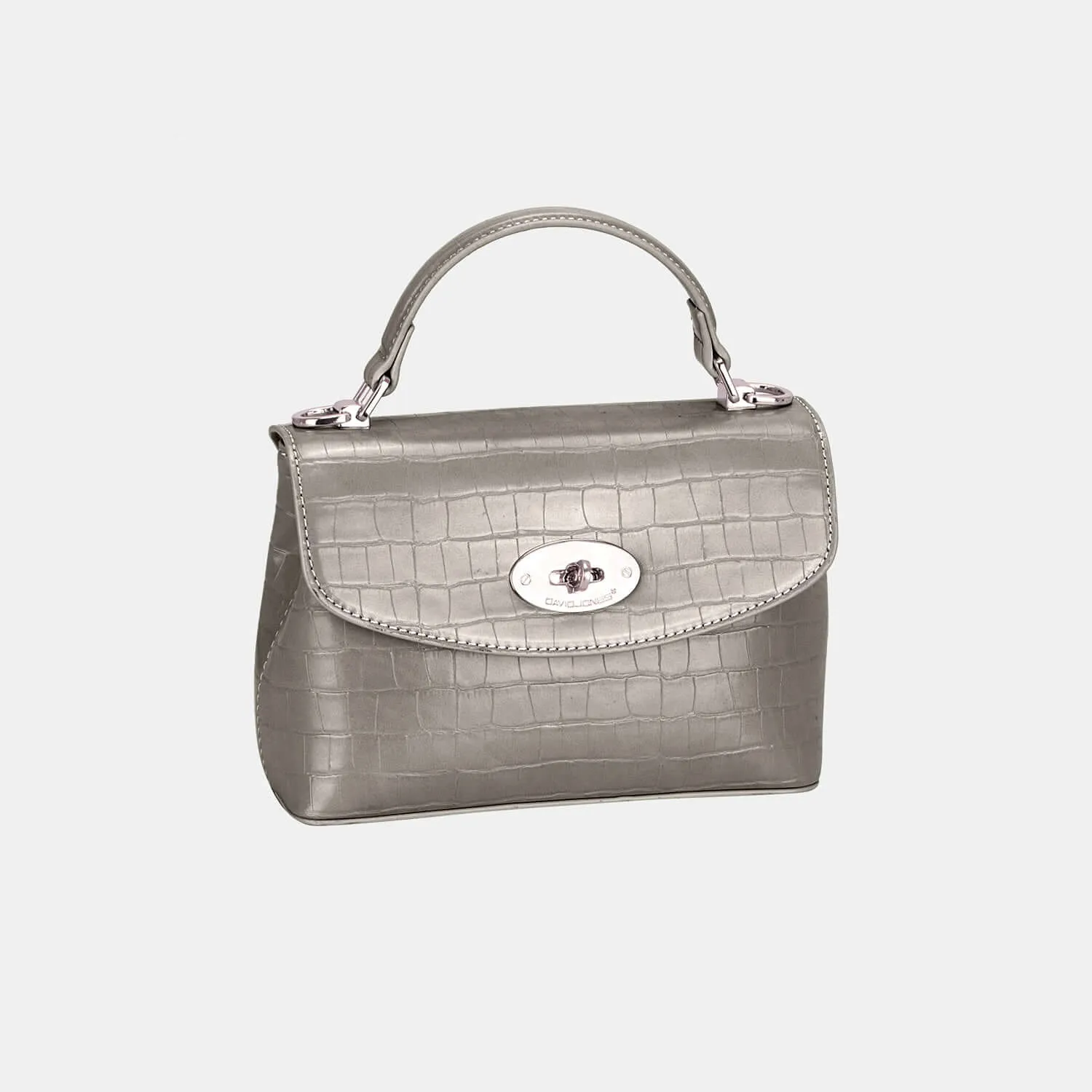 Stylish David Jones Texture PU Leather Handbag - Ferris Deals