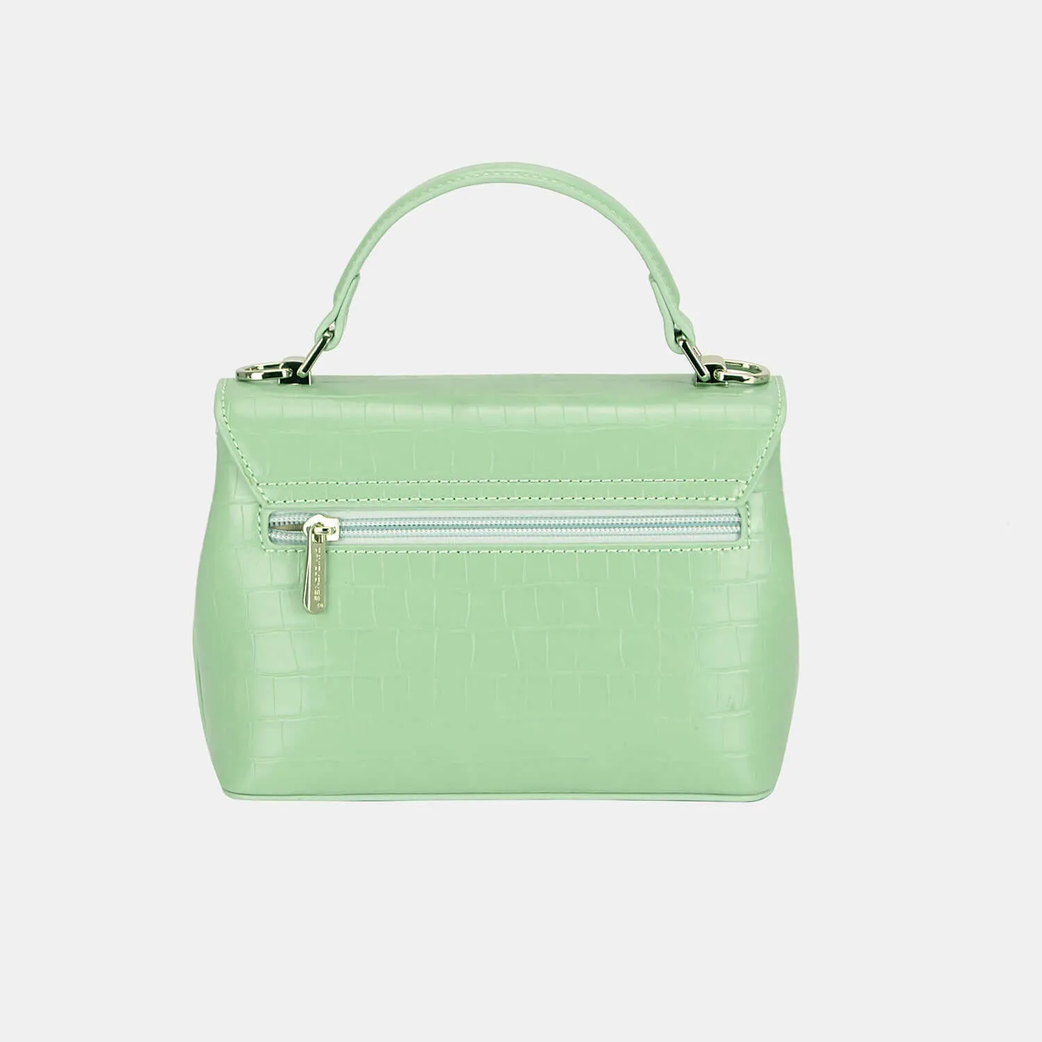 Stylish David Jones Texture PU Leather Handbag - Ferris Deals