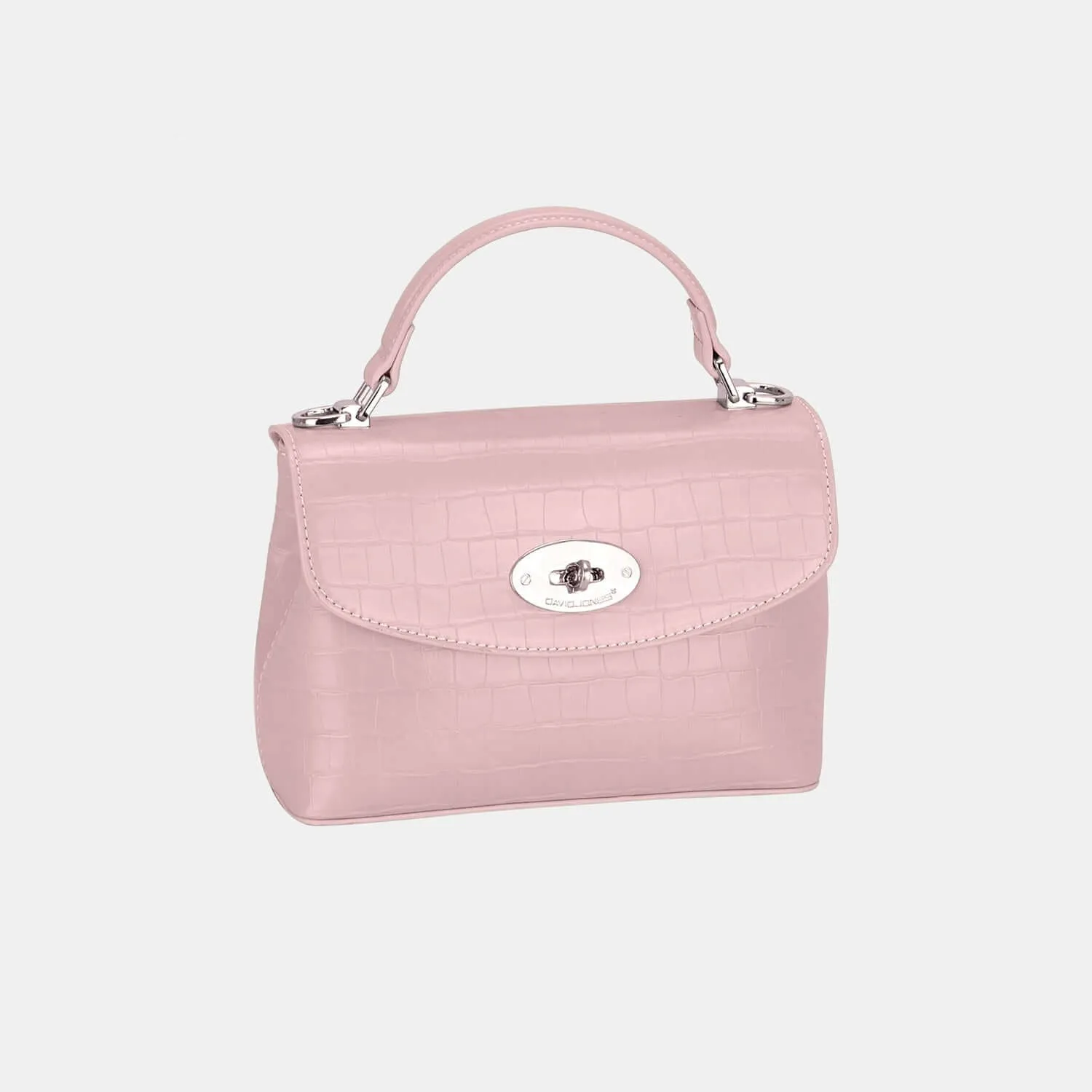Stylish David Jones Texture PU Leather Handbag - Ferris Deals