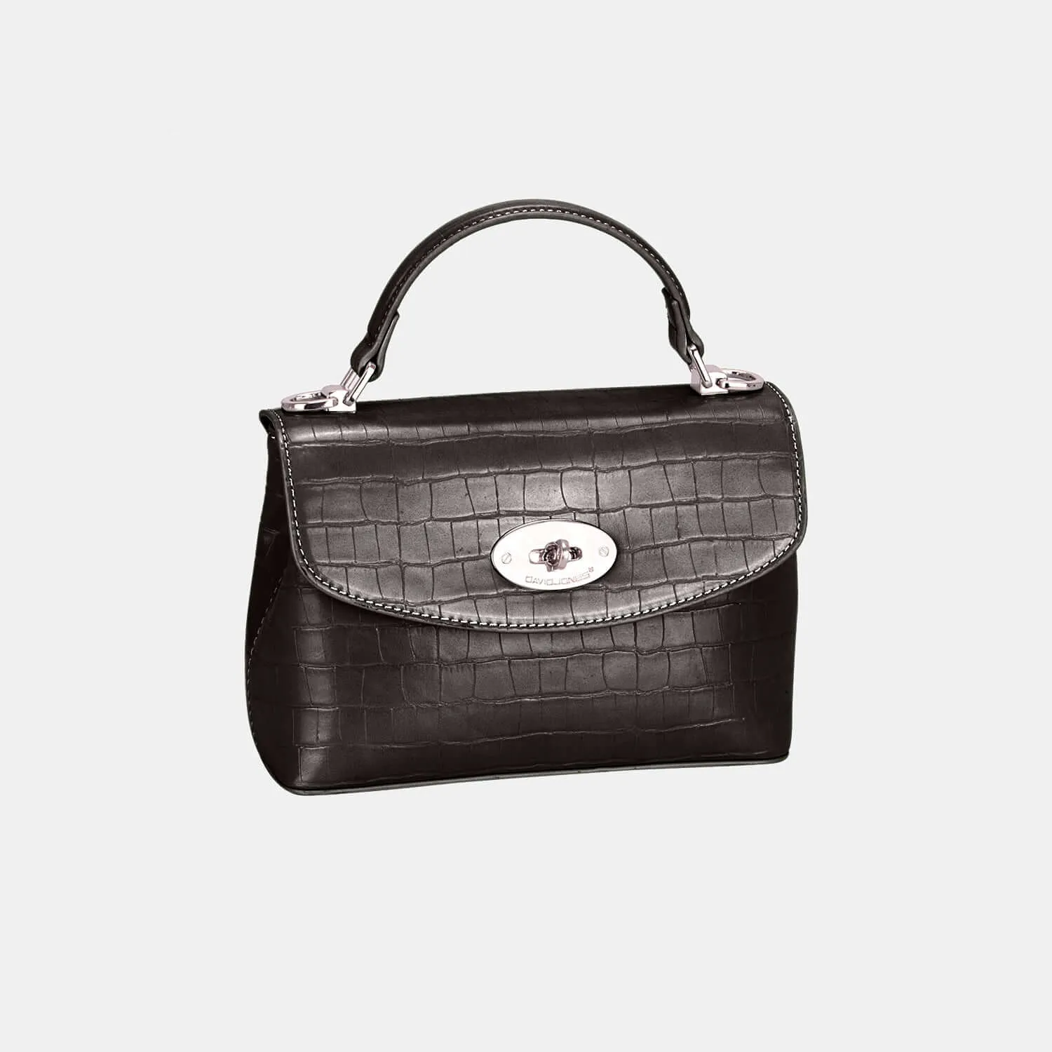 Stylish David Jones Texture PU Leather Handbag - Ferris Deals