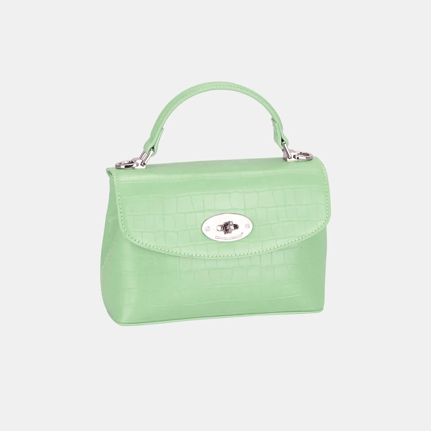 Stylish David Jones Texture PU Leather Handbag - Ferris Deals