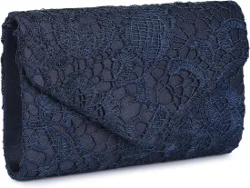 UBORSE Evening Bag Lace Clutch Purse for Women Formal Elegant Envelope Wedding Party Cocktail Crossbody Shoulder Bag