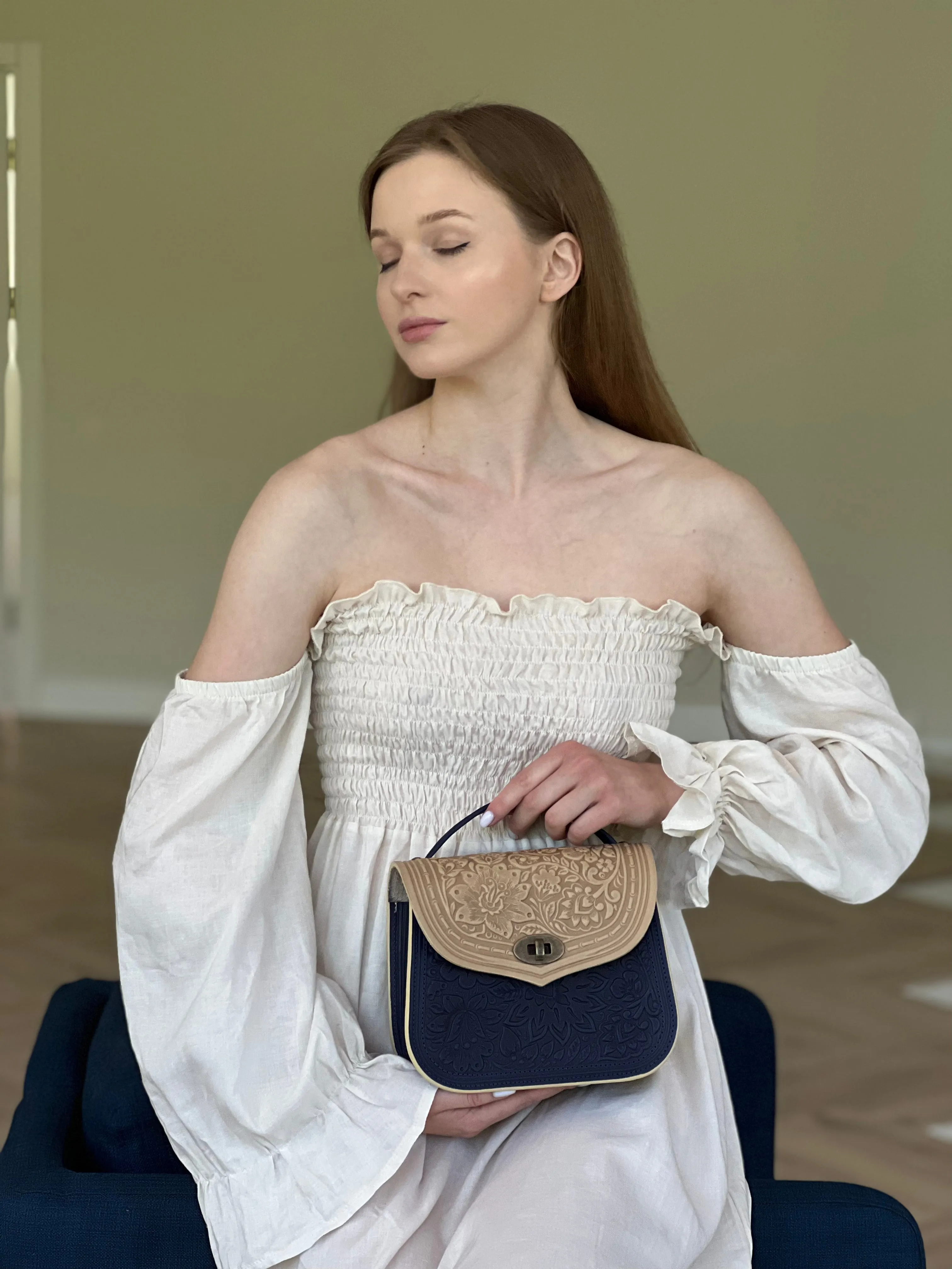 Unique Leather bag, Real Genuine Leather Purse, Leather Crossbody Bag, Gift, Shoulder Handbag