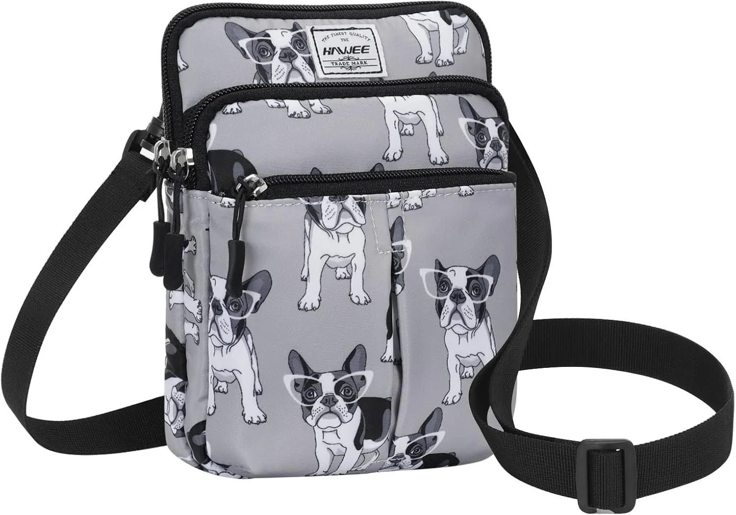 Waist Belt Bag for Women and Men Cross Body Cell Phone Purse Adjustable Shoulder Strap Travel Hip Pouch Multifunctional Fashion Fanny Packs Water Repellent, Dog