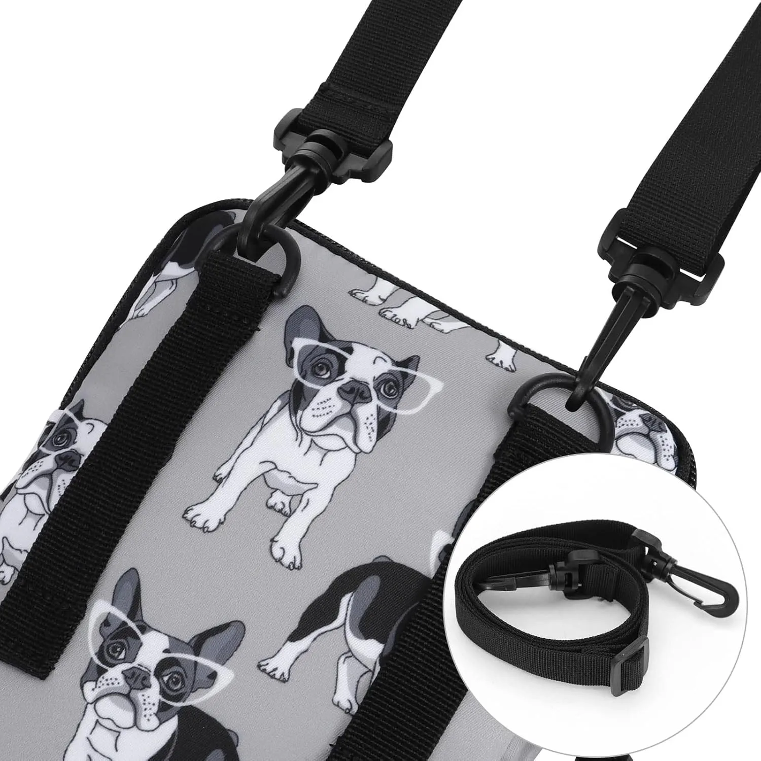 Waist Belt Bag for Women and Men Cross Body Cell Phone Purse Adjustable Shoulder Strap Travel Hip Pouch Multifunctional Fashion Fanny Packs Water Repellent, Dog
