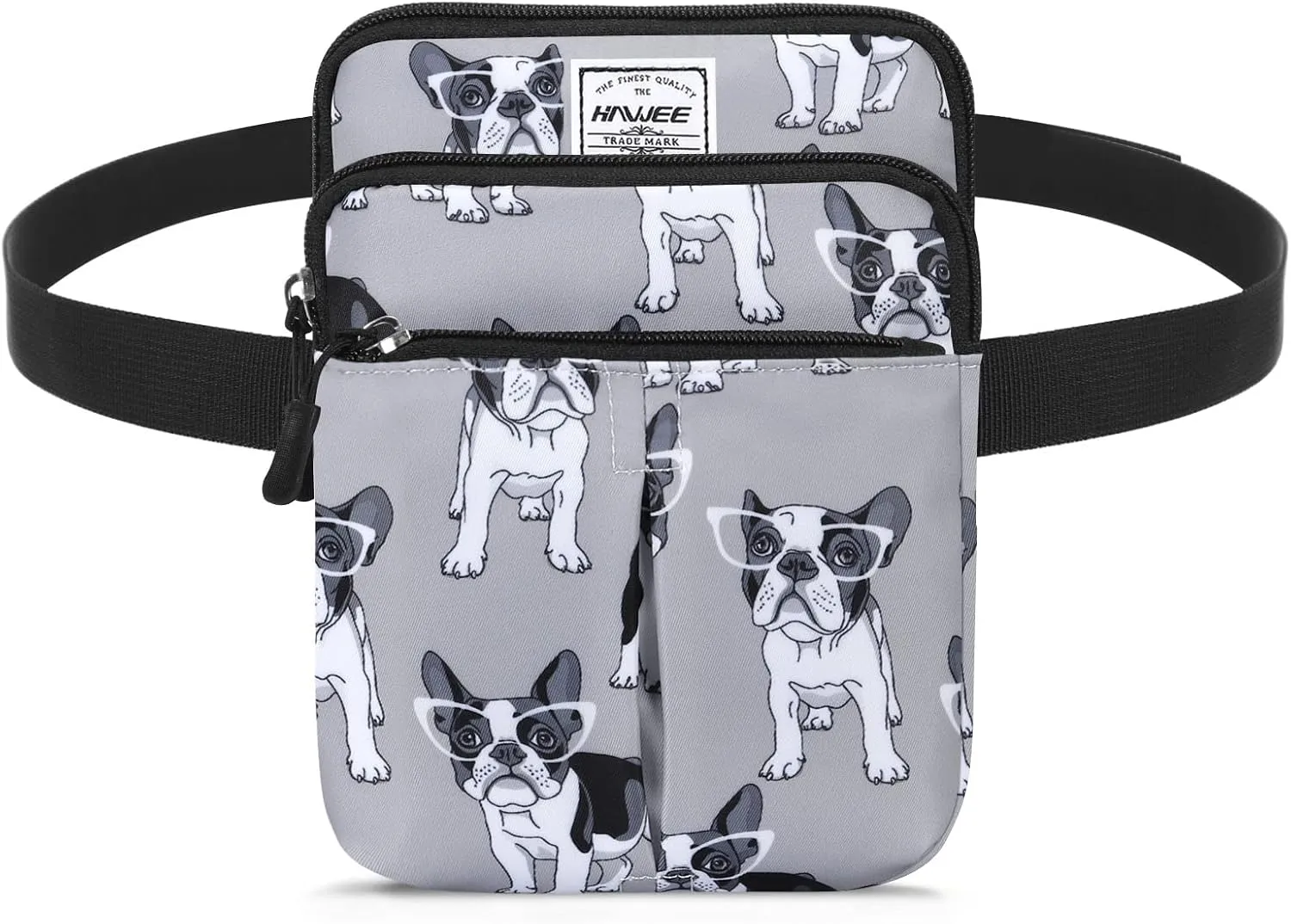Waist Belt Bag for Women and Men Cross Body Cell Phone Purse Adjustable Shoulder Strap Travel Hip Pouch Multifunctional Fashion Fanny Packs Water Repellent, Dog