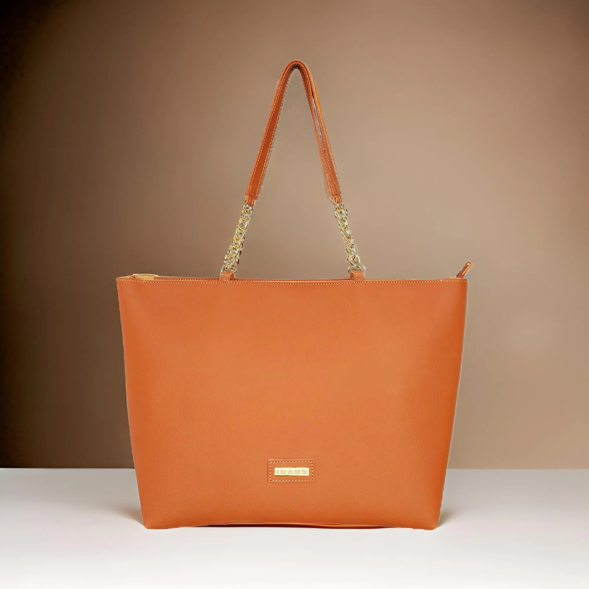 Women's Large Tote Chain | Vegan Leather Ladies Handbag