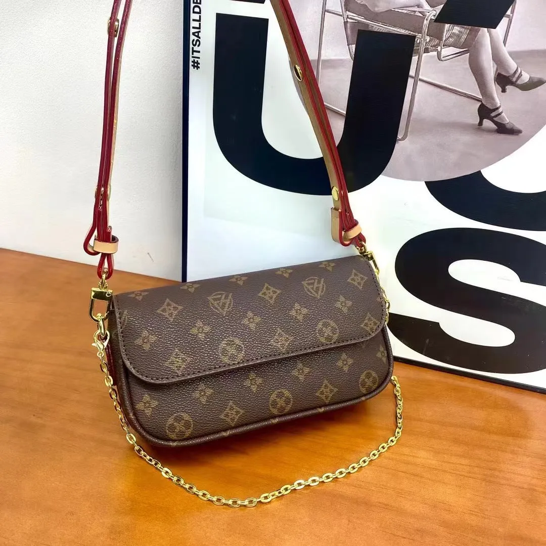 XIANGTUIBAO Louis Fanghua Women's Bag  New Korean Style Fashion Versatile Online Red Ocean Style Mahjong Bag Portable Chain Messenger Bag